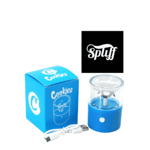 Cookies dispenser for cannabis products with USB charging, perfect for dispensaries and retail store.