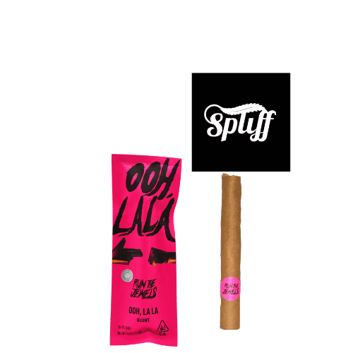 Spliff Nation Dispensary Logo and Cannabis Product Logo of Spliff Nation dispensary with cannabis joint and packaging.