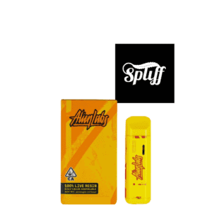 Vape pen and resin packaging at Spliff Nation Dispensary in New York City, NY