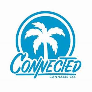 Connected Cannabis Dispensary logo featuring a palm tree, representing a relaxed, welcoming cannabis.