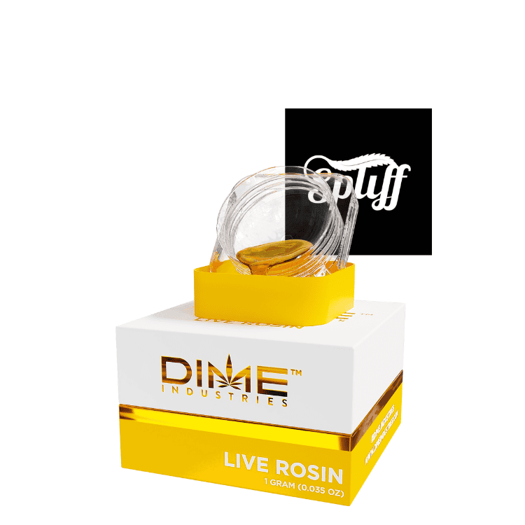 Live Rosin Cannabis Concentrate - Spliff Nation Dispensary Live Rosin cannabis concentrate in a glass jar at Spliff Nation Dispensary.