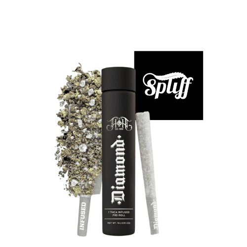 Cannabis pre-roll with infused THC from Spliff Dispensary, NYC.