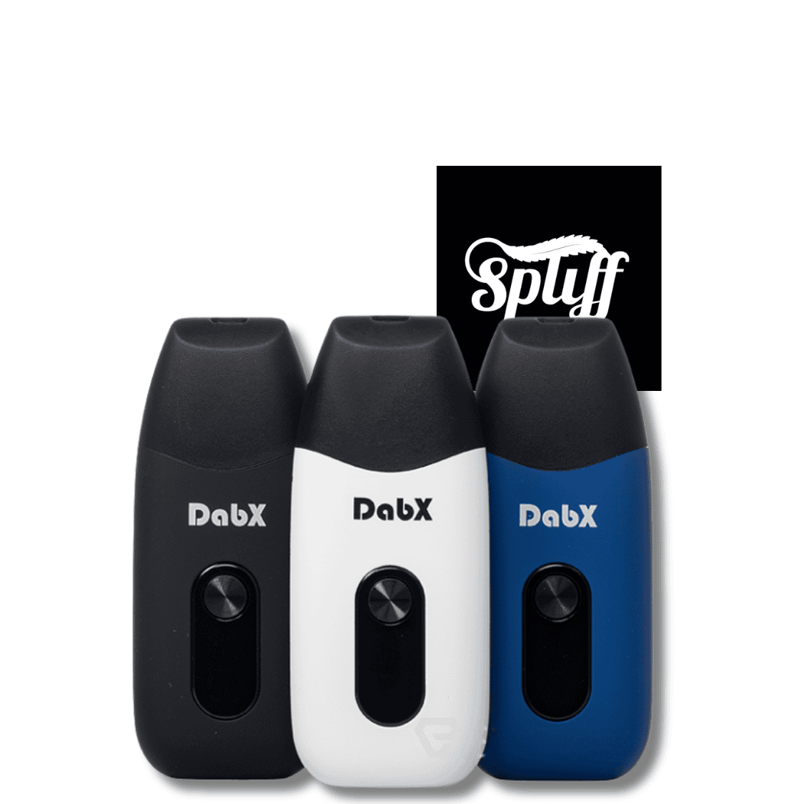 Use Vaporizer for Wax & 510 Cartridges DabX DabX Dual-Use Wax and 510 Cartridge Vaporizer in black, white, and blue colors.