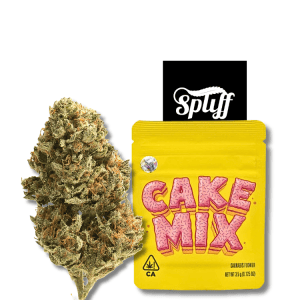 Cookies Cake Mix premium flower 3.5g indica hybrid at Spliff Nation Dispensary New York City, NY