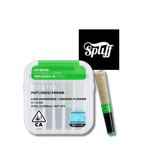 Boutiq Jungle Juice x Zoap live diamonds infused mini pre-roll 5-pack in New York