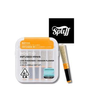 Boutiq Orange Slush x Cherry Lime live diamonds infused mini pre-roll 5-pack in New York