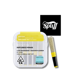 Boutiq Pink Lemonade x Mango live diamonds infused mini pre-roll 5-pack in New York