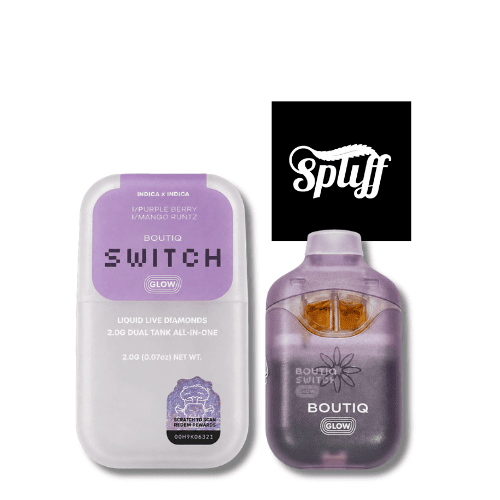 Boutiq Switch Purple Berry x Mango Runtz 2g live diamonds disposable vape in New York