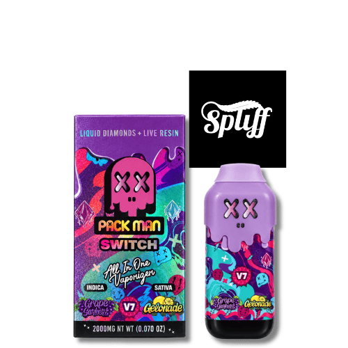 Pack Man Switch Grape Sorbet x Gelonade 2g disposable vape in New York