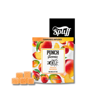 Punch Peach Mango cannabis gummies 1000mg in New York